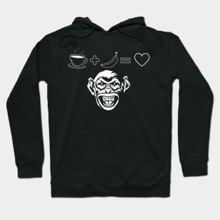 Coffee Plus Banana Equals Love Hoodie